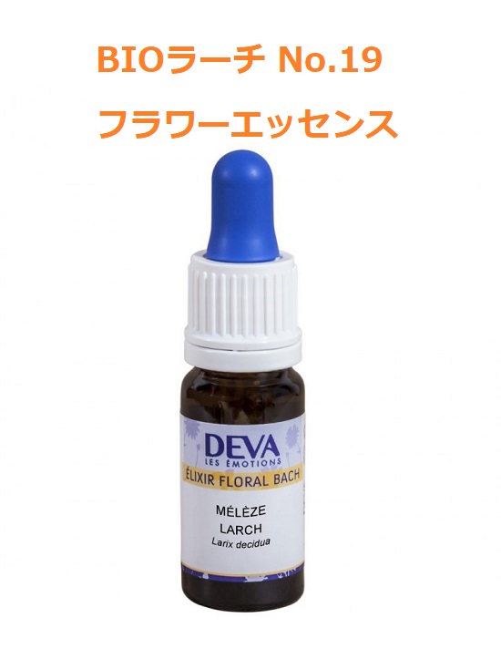 フラワーエッセンス No 19 Bioラーチ 自信 恐れをなくす 10ml Deva ディーヴァ